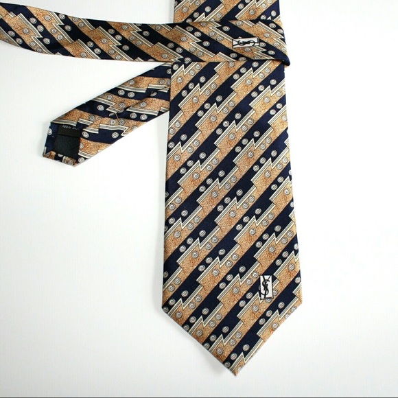 {Yves St. Laurent} 100% Silk Tie - Picture 2 of 5